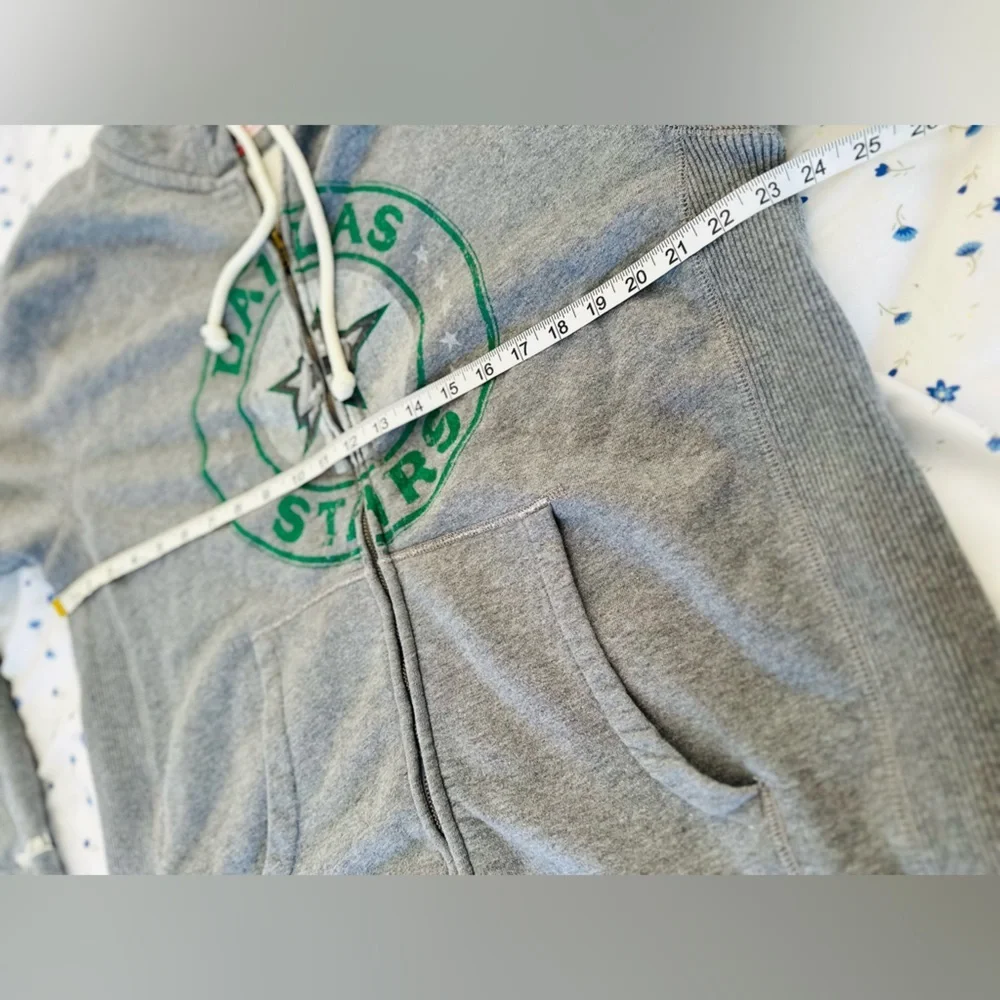 Mitchell and Ness vintage-style Sz:2XL Dallas Stars Full Zip Graphic Logo Hoodie